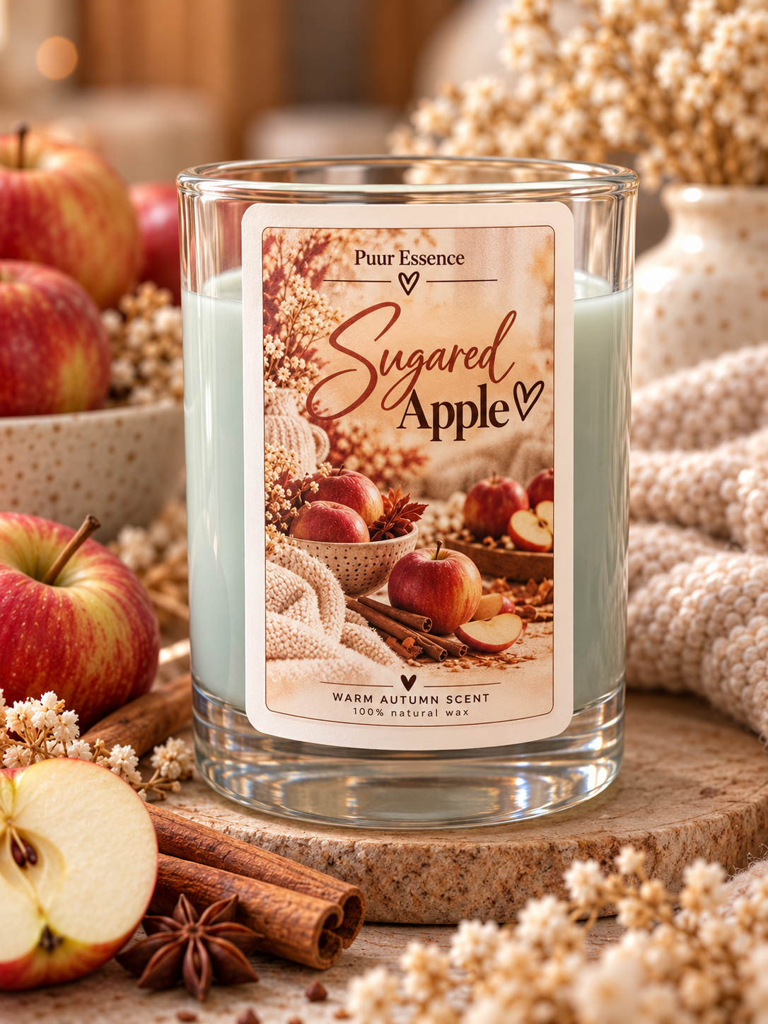 Geurkaars Sugered Apple