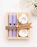 CADEAUSET HART LILA