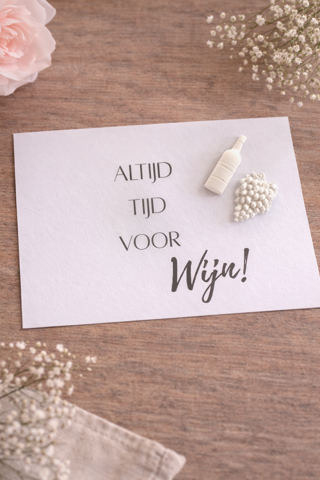 KAART "ALTIJD TIJD VOOR WIJN!".