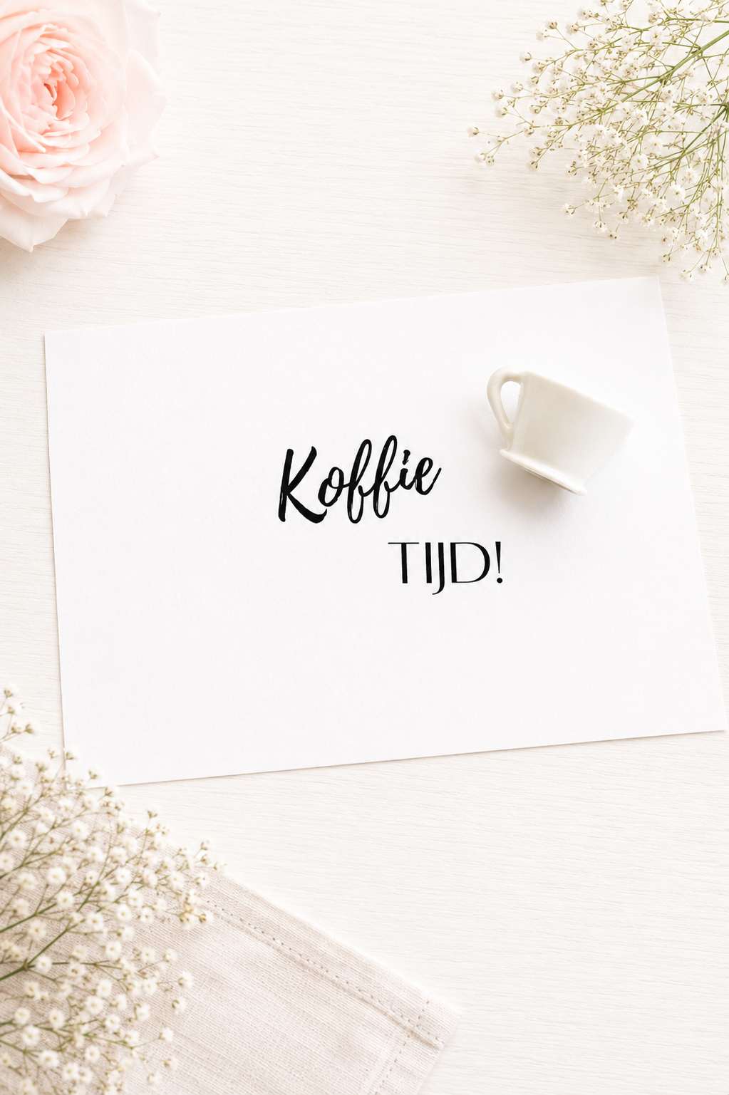 KAART " KOFFIE TIJD".