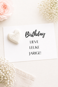 KAART "LIEVE LEUKE JARIGE!".