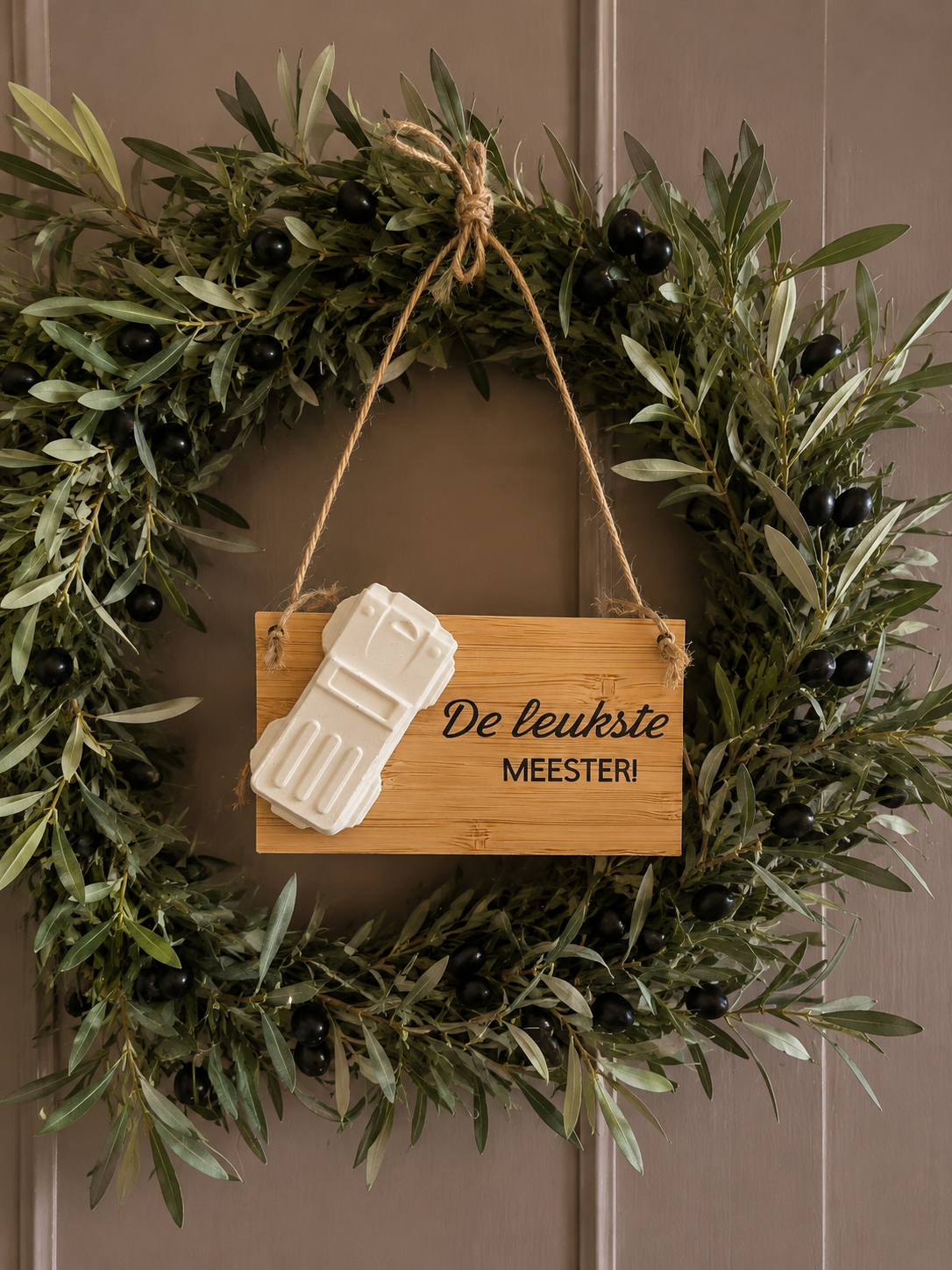 BORDJE " DE LEUKSTE MEESTER".