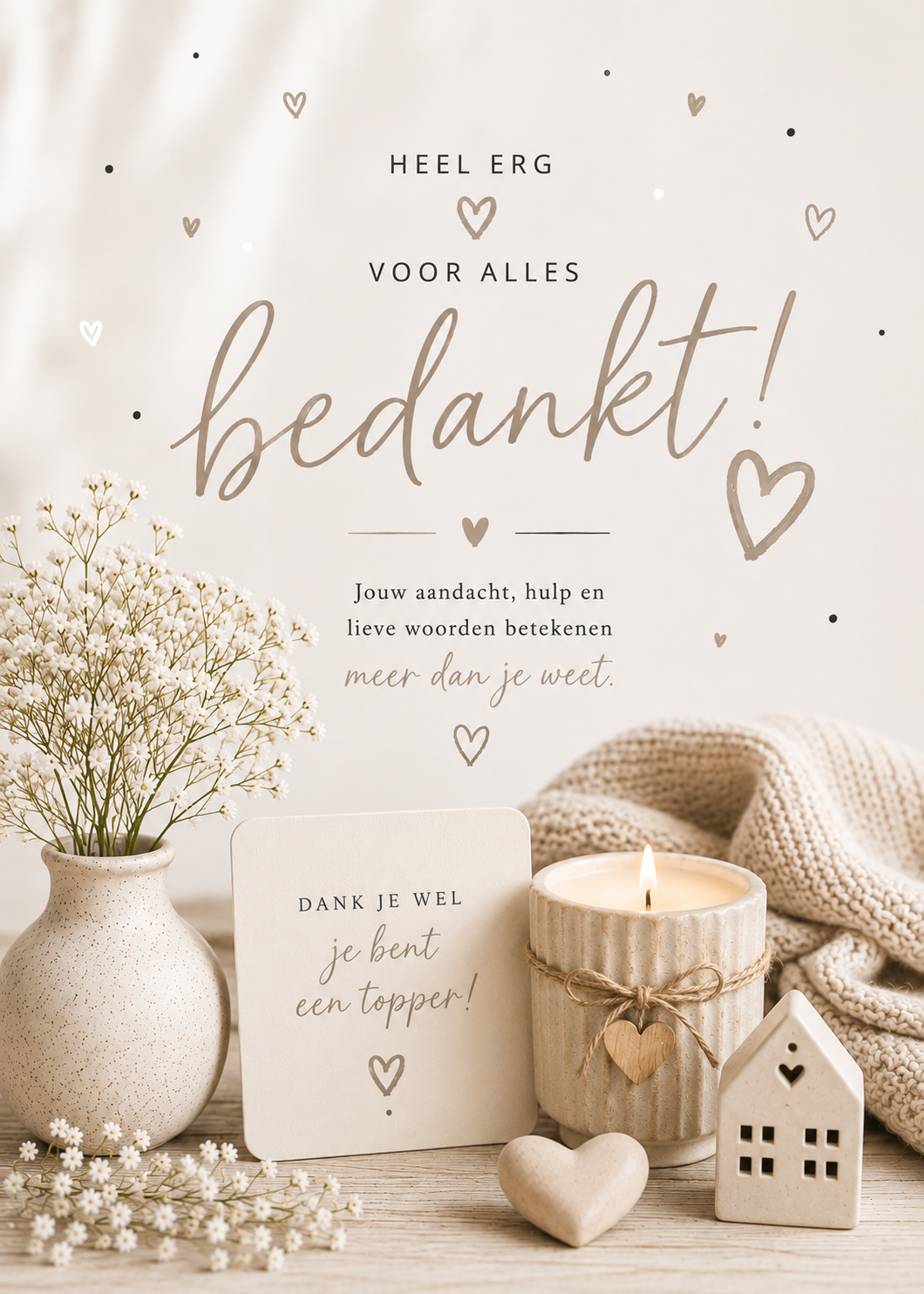 KAART"BEDANKT"!
