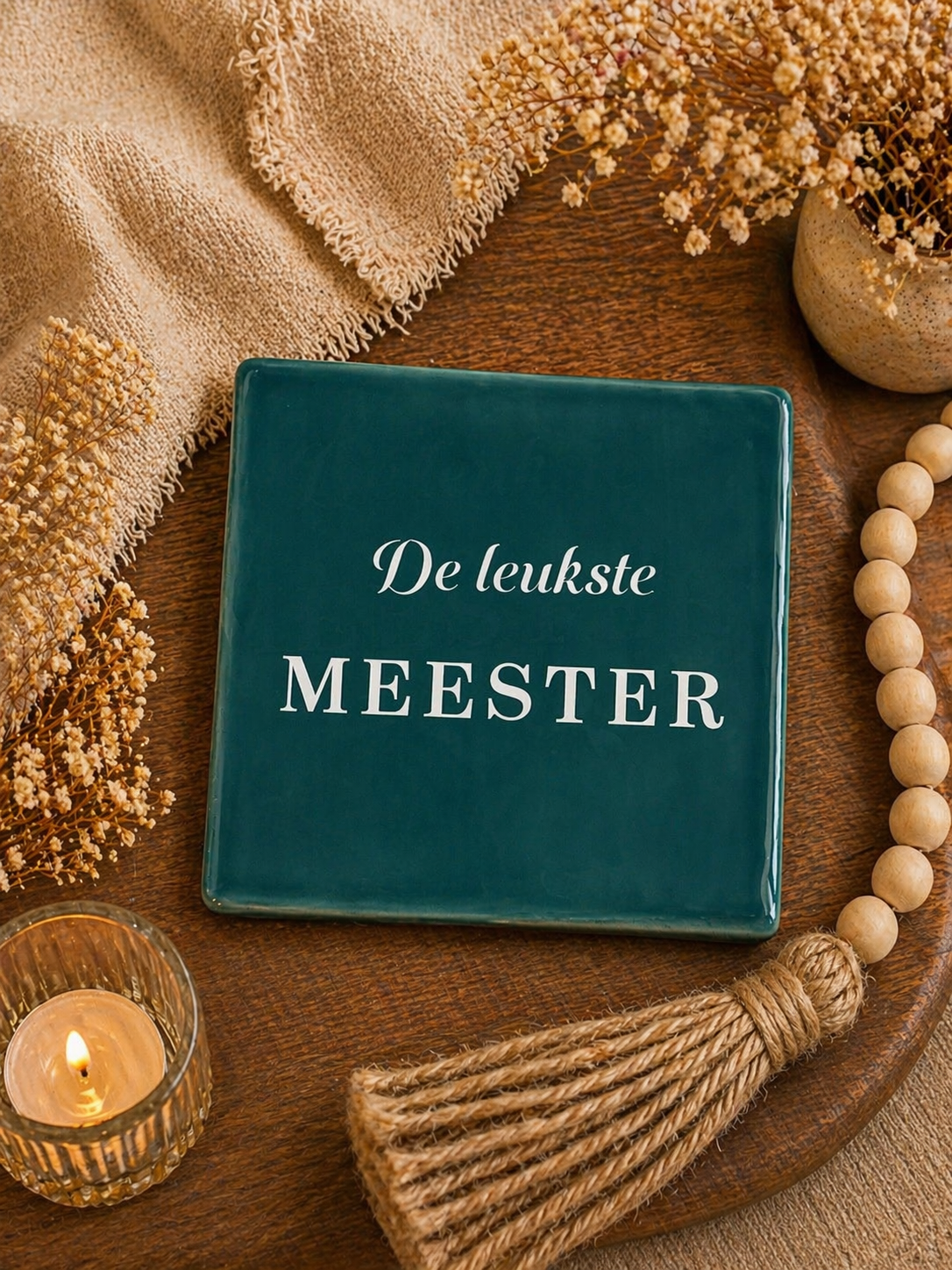 TEGELTJE "DE LEUKSTE MEESTER".