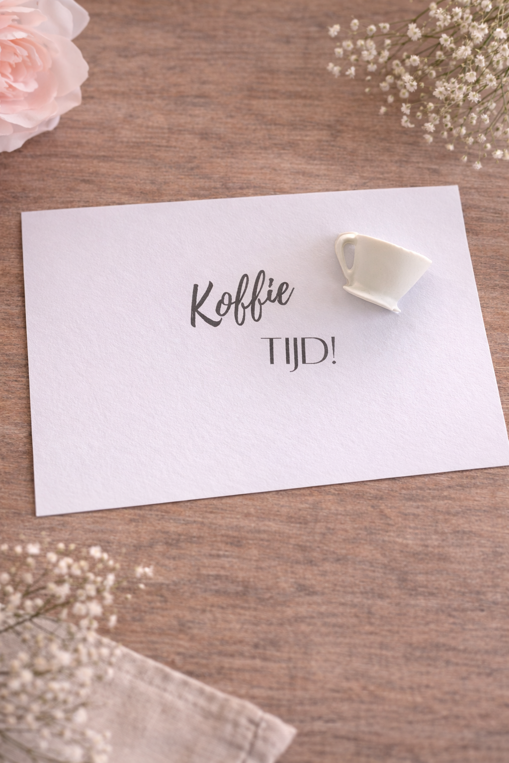 KAART " KOFFIE TIJD".