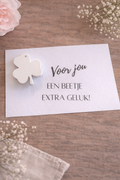 KAART "VOOR JOU EEN BEETJE EXTRA GELUK!".